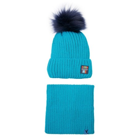 Set for a boy: hat, snood, size 48
