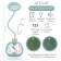 Clock - an alarm clock "Bunny" children, dial 10 x 7.5 cm, on batteries aa