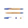 Ballic handle Erichkrause R-301 Orange Stick, node 0.7 mm, blue ink, letter line 2000 meters, barcode on the handle