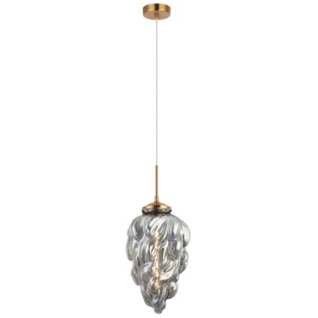 Suspended lamp Cream 1xe27 40W, size 25x25x59.5-150 cm, bronze color