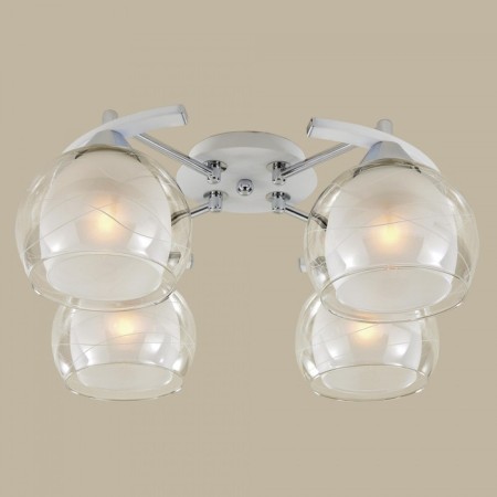 Ceiling Citilux Cutilux CL157141, 40x40x20 cm, 4x75W, E27, black and white color-2