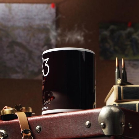Mug "From February 23. Doberman ", with application-1