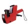 A single-line etiquette (numbers, signs), 8 characters, 21 x 12 mm, for rectangular labels, Devente, red