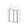Wardrobe for the bathroom "Tour 6001", 60 x 24 x 80 cm