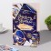 Postcard "Dear Teacher!" embossing, congruen, globe, blue background, 12.5x19.4 cm