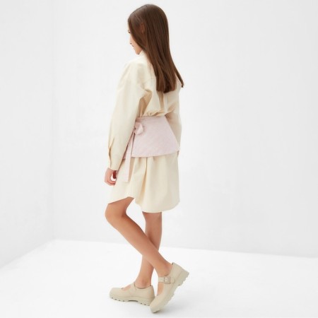 Skirt (Baska) for Minaku: Partydress, pink color, height 140 cm-7
