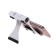 Luazon phone stand, folding, reinforced, adjustable height, white/black