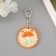 Acryl keychain "Fox in daisies" 5x5 cm