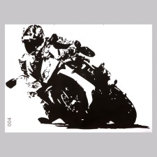 Stick 3D interior moto 81*58cm