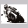 Stick 3D interior moto 81*58cm