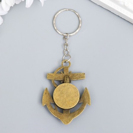 Metal keychain "Anchor with compass" 5.8x4x0.8 cm-2