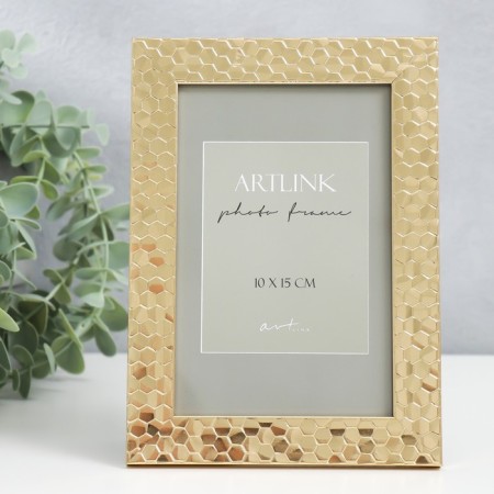 Photo frame plastic "Stella" 10x15 cm, gold