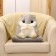 Soft toy "Hamster" with a blanket, 30 cm, gray color