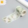 Adhesive tape paper "White-orange flowers" width 5.4 cm winding 3 m 5.4x3.8x3.8 cm