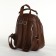 City backpack on lightning, brown color