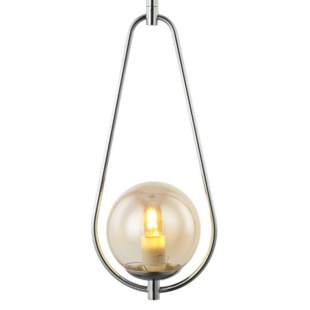Suspension lamp Globo 1x27 40W, size 20x15x63.5-150 cm, color chromium-1