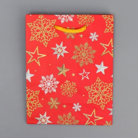 Laminated vertical "Star snowflakes", S 12 x 15 x 5.5 cm, New Year-6