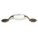 Castle Ceramics 012 Light, 76 mm, ceramic, bronze bracket