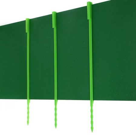 Pegs, h = 40 cm, set 10 pcs., Green, Greengo-3