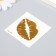 Tattoo on the body gold "Lip imprint" 6x6 cm