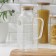 Glass of glass measuring with a bamboo cover "Eco", 1 liter