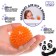 Massage ball Onlytop "Hedgehog", D = 5.5 cm, Orange color