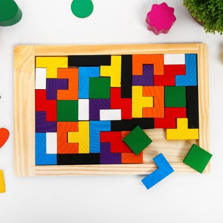 Zigzag puzzle, rectangular, 40 parts, 3 mm thick thickness-5