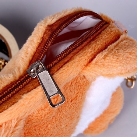 Children's fur “fox” bag, 15.5x12.7x4 cm-4