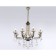 Crystal chandelier with Ambrella Light, Classic, Tr4953, 8HE14, Black Color, Gold