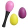 A set of rattles "Marakas: Black Hand and 2 testicles", Mix color, crumb I