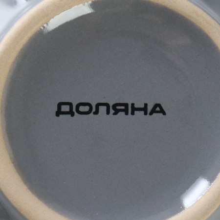 Mug ceramic share "Noemi", 430 ml, gray color-4