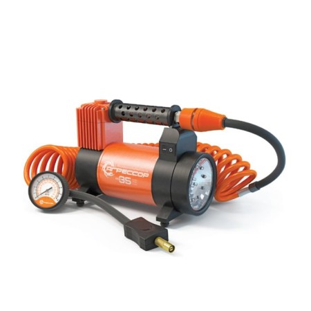 Car compressor "Aggressor" AGR-35L, Metal, 12V, 180W, performance 35 l/min, LED LED, bag
