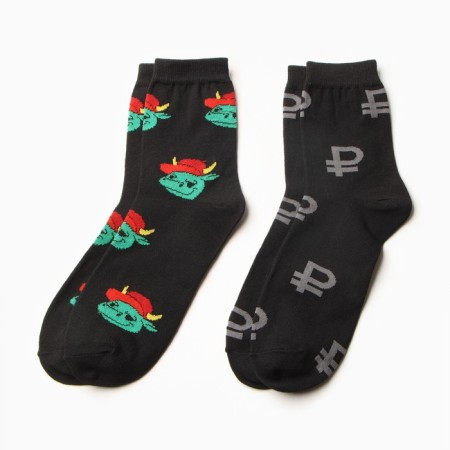 A set of male socks KAFTAN "Beautiful Life" p. 41-44 (27-29 cm), 2 pairs-1