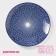 Poramic plate "Boda", d = 22 cm, blue color