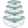 A set of food containers Hobbylife Trend, 4 pcs, color mix