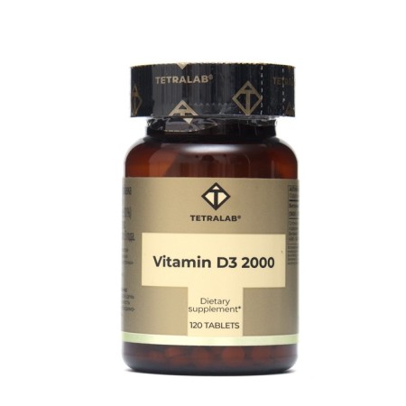 Vitamin D3 2000 TetraLab, 120 tablets