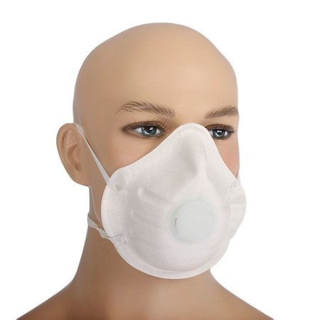 Half mask filtering molded with FFP1 valve in individual packaging-2