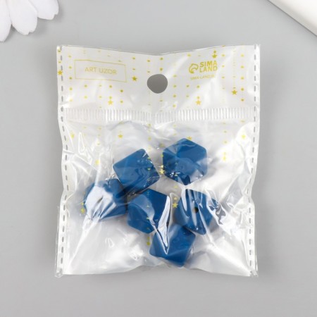 Busina silicone "polyhedron" dark blue d = 1.4 cm-2