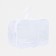 Cosmetic bag with lightning, white color