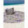Pareo and beach rug "Butterfly and leaves", d = 150 cm