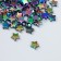 A set of beads for creativity plastic "Star. Rainbow overflow" set of 20 g 1.1x1.1x0.4 cm