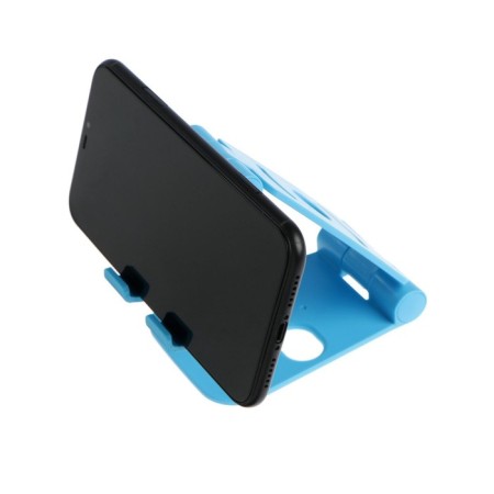 Luazon phone stand, adjustable height, silicone inserts, blue-6