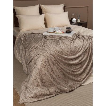 Texrepublic blanket, size 140x200 cm, beige color-8