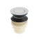 Bottom valve Zein B3, plastic housing, small button, stainless steel, without overflow