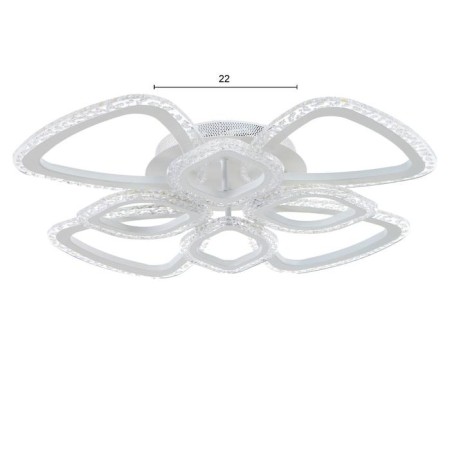 Cauces with PDD 71101/8WT LED 160W 3000-6000K Dimmer white 65x65x10 cm Bayerluux-1