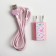 Set of USB cable - Micro USB and plug "love", 1 m