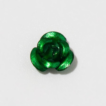 Busina "Rose", set 50 pcs., 6 mm, green color-2