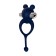 Vibrocolor with a tail Jos Mickey, silicone, blue, 12.5 cm