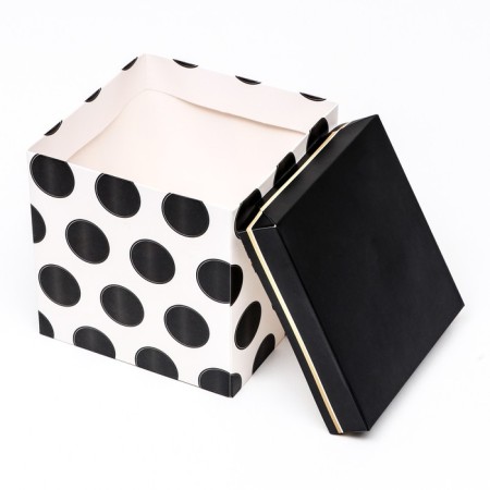 Self -charged box "Black" Black, 15x15x15 cm-3