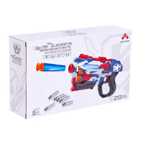 Blaster "Avenger", shoots with soft bullets, the color is green-white-4